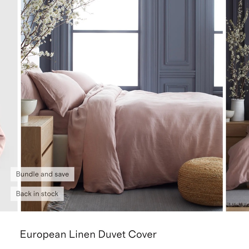 Quince European Linen Duvet Cover king/Cal king